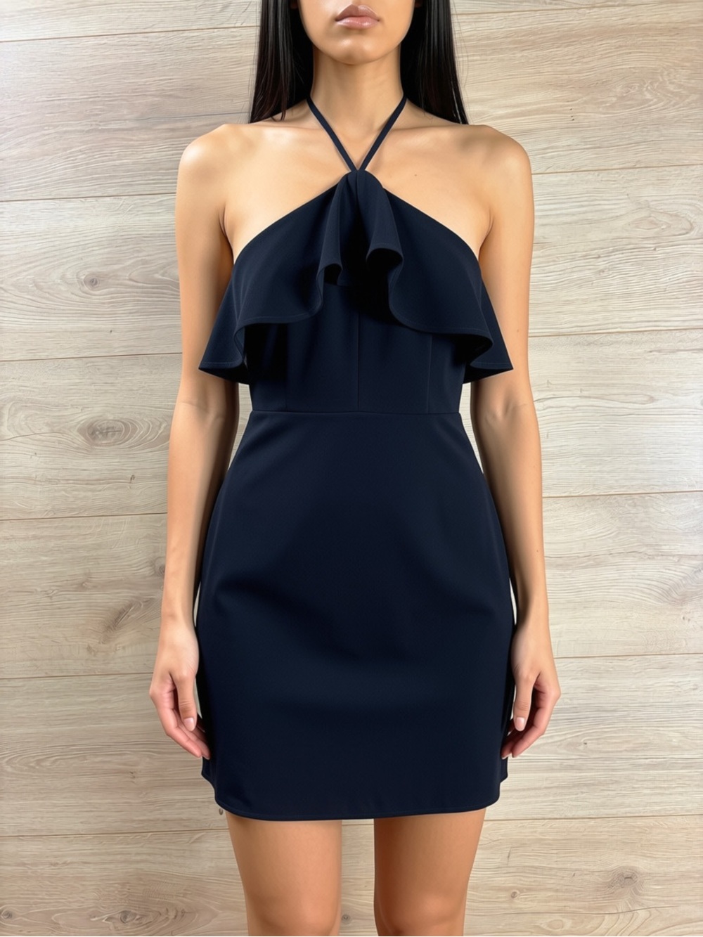 BCBGeneration Little Black Halter Dress 6
